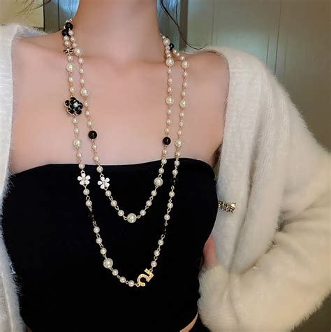 chanel necklace dupe amazon|chanel knockoff pearl necklace.